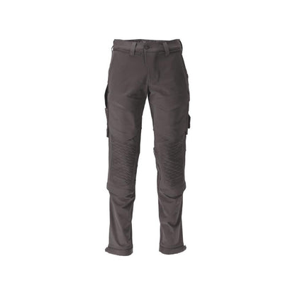 Pantaloni, buzunare pentru genunchi, pantaloni rezistenti, elastici, gri antracit