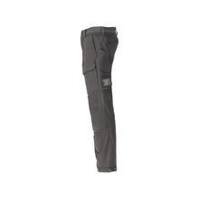 Pantaloni, buzunare pentru genunchi, pantaloni rezistenti, elastici, gri antracit