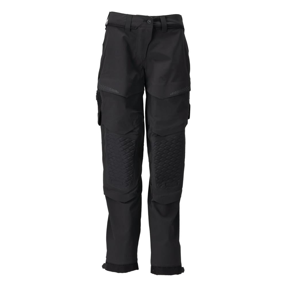 Pantaloni cu buzunare pentru genunchi, pantaloni dama, negri