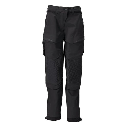 Pantaloni cu buzunare pentru genunchi, pantaloni dama, negri