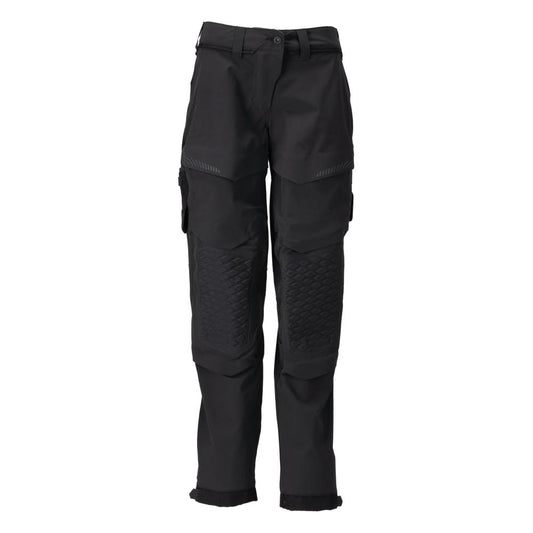 Pantaloni cu buzunare pentru genunchi, pantaloni dama, negri