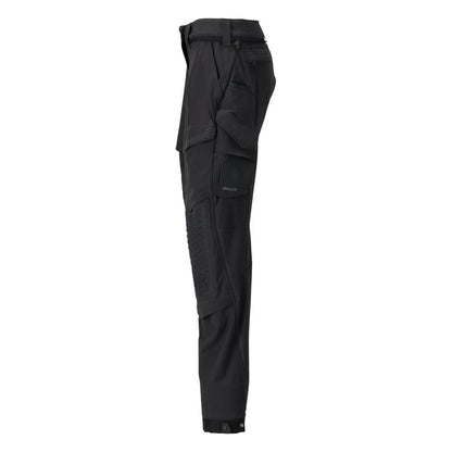 Pantaloni cu buzunare pentru genunchi, pantaloni dama, negri