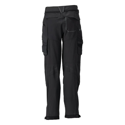 Pantaloni cu buzunare pentru genunchi, pantaloni dama, negri