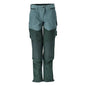 Pantaloni cu buzunare la genunchi, pantaloni dama, verde padure deschis/verde padure
