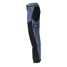 Pantaloni cu buzunare pentru genunchi, pantaloni dama, albastru piatra/negru albastru