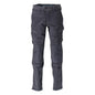Pantaloni, buzunare pentru genunchi, stretch, pantaloni lejeri, negru-albastru