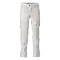 Pantaloni, buzunare pentru genunchi, stretch, pantaloni lejeri, alb
