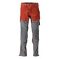 Pantaloni, buzunare pentru genunchi, stretch, pantaloni lejeri, rosu toamna/gri antracit
