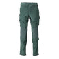 Pantaloni, buzunare pentru genunchi, stretch, pantaloni lejeri, verde pădure
