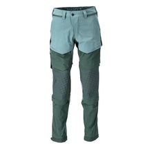 Pantaloni, buzunare pentru genunchi, stretch, pantaloni lejeri, verde pădure deschis/verde pădure