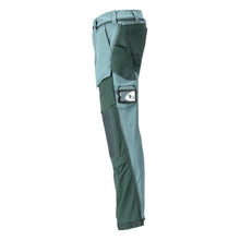Pantaloni, buzunare pentru genunchi, stretch, pantaloni lejeri, verde pădure deschis/verde pădure