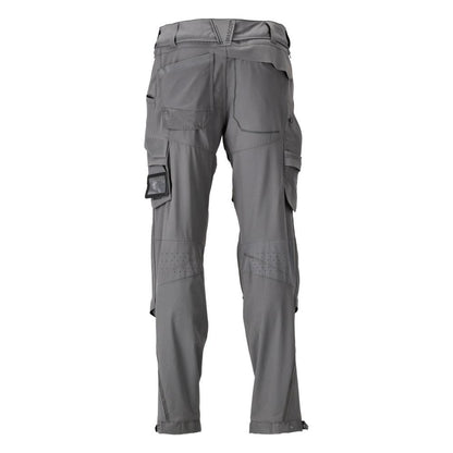 Pantaloni, buzunare pentru genunchi, stretch, pantaloni lejeri, gri antracit