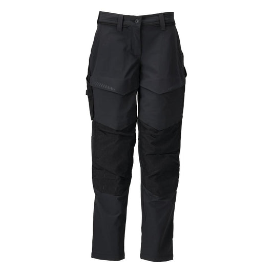 Pantaloni cu buzunare pentru genunchi, pantaloni dama, negri
