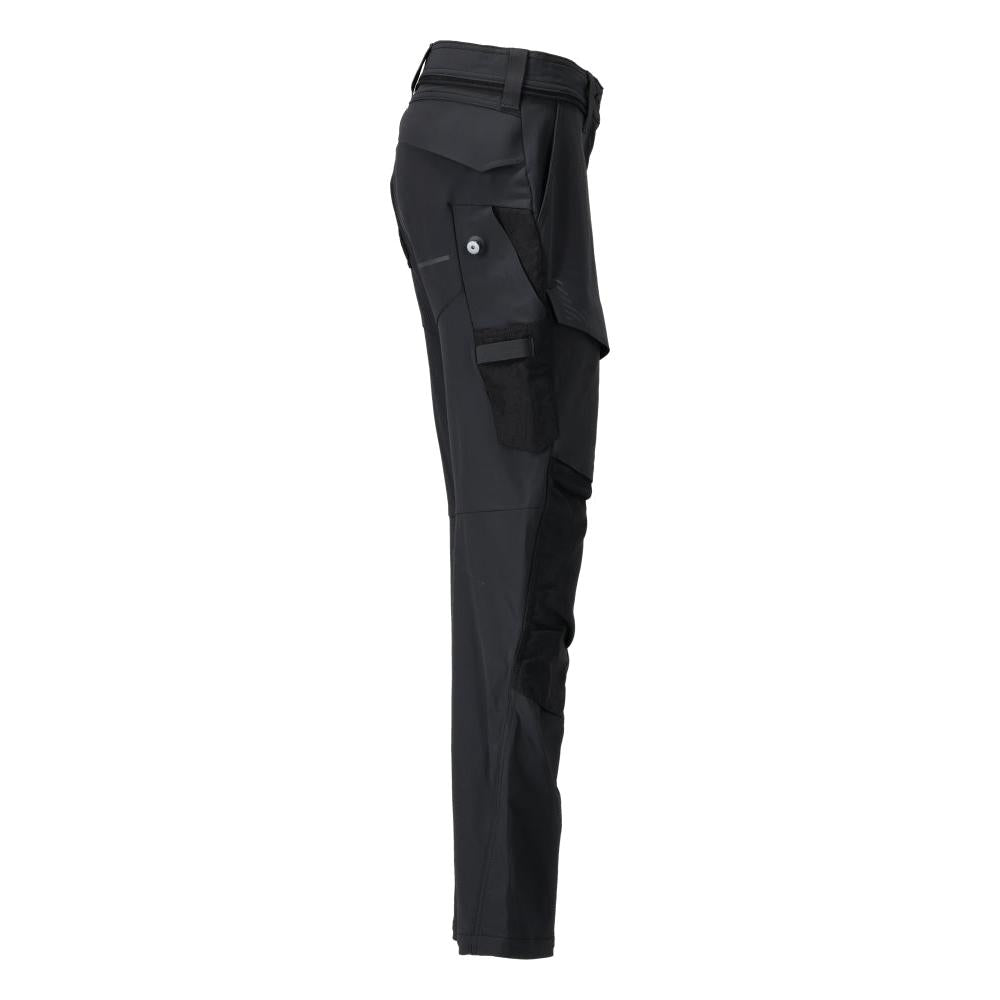 Pantaloni cu buzunare pentru genunchi, pantaloni dama, negri