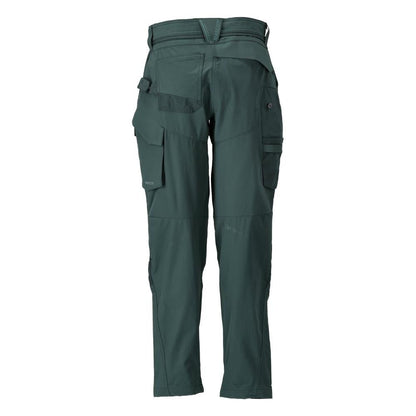 Pantaloni cu buzunare pentru genunchi, pantaloni dama, verde padure