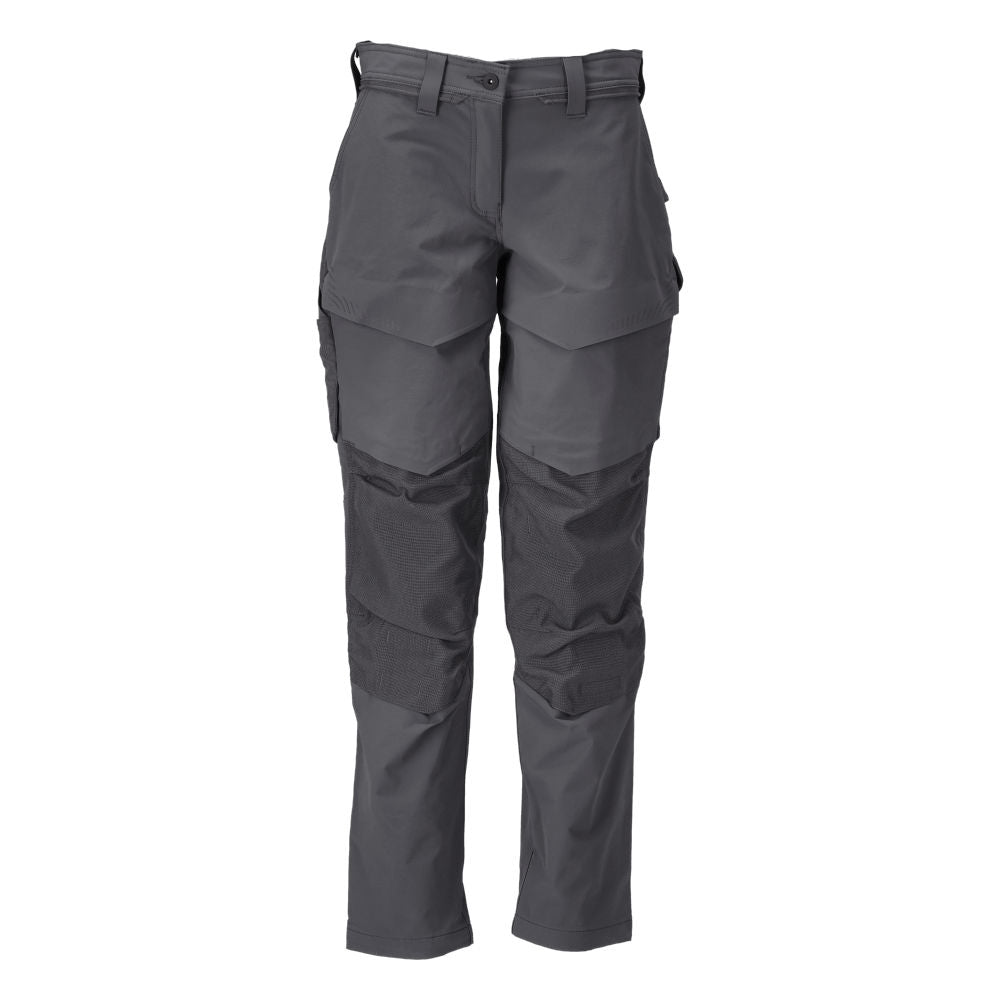 Pantaloni cu buzunare pentru genunchi, pantaloni dama, gri antracit