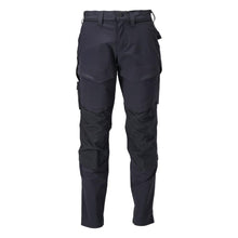 Pantaloni cu buzunare pentru genunchi, pantaloni ULTIMATE STRETCH, negru-albastru