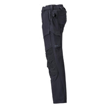 Pantaloni cu buzunare pentru genunchi, pantaloni ULTIMATE STRETCH, negru-albastru