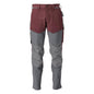 Pantaloni cu buzunare pentru genunchi, pantaloni ULTIMATE STRETCH, bordeaux/gri antracit
