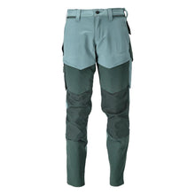 Pantaloni cu buzunare pentru genunchi, pantaloni ULTIMATE STRETCH, verde padure deschis/verde padure