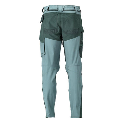 Pantaloni cu buzunare pentru genunchi, pantaloni ULTIMATE STRETCH, verde padure deschis/verde padure