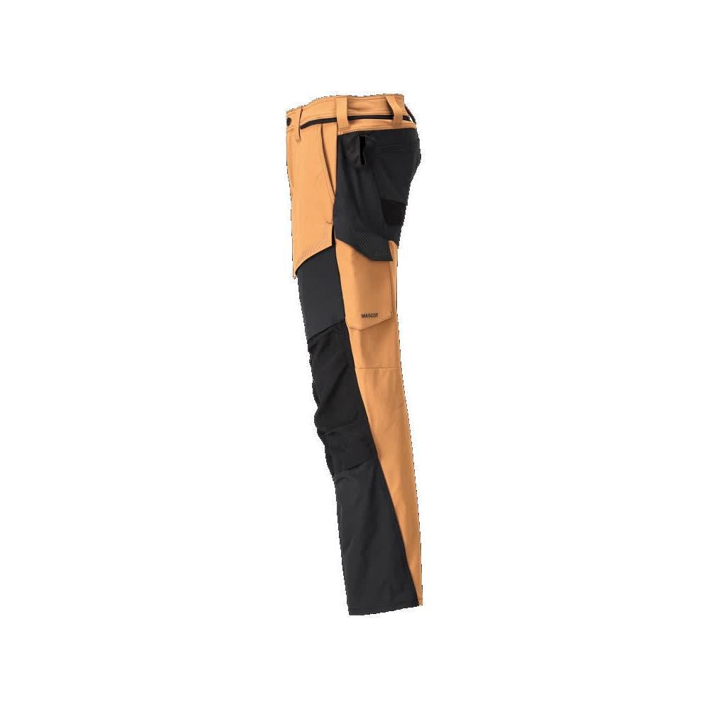Pantaloni cu buzunare pentru genunchi, pantaloni ULTIMATE STRETCH, maro nuc/negru