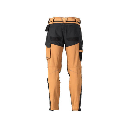 Pantaloni cu buzunare pentru genunchi, pantaloni ULTIMATE STRETCH, maro nuc/negru