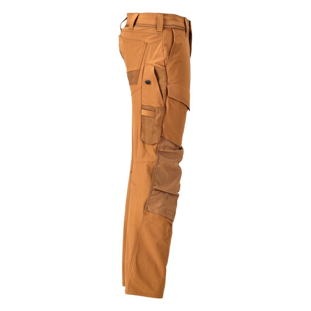 Pantaloni cu buzunare pentru genunchi, pantaloni ULTIMATE STRETCH, maro nuci