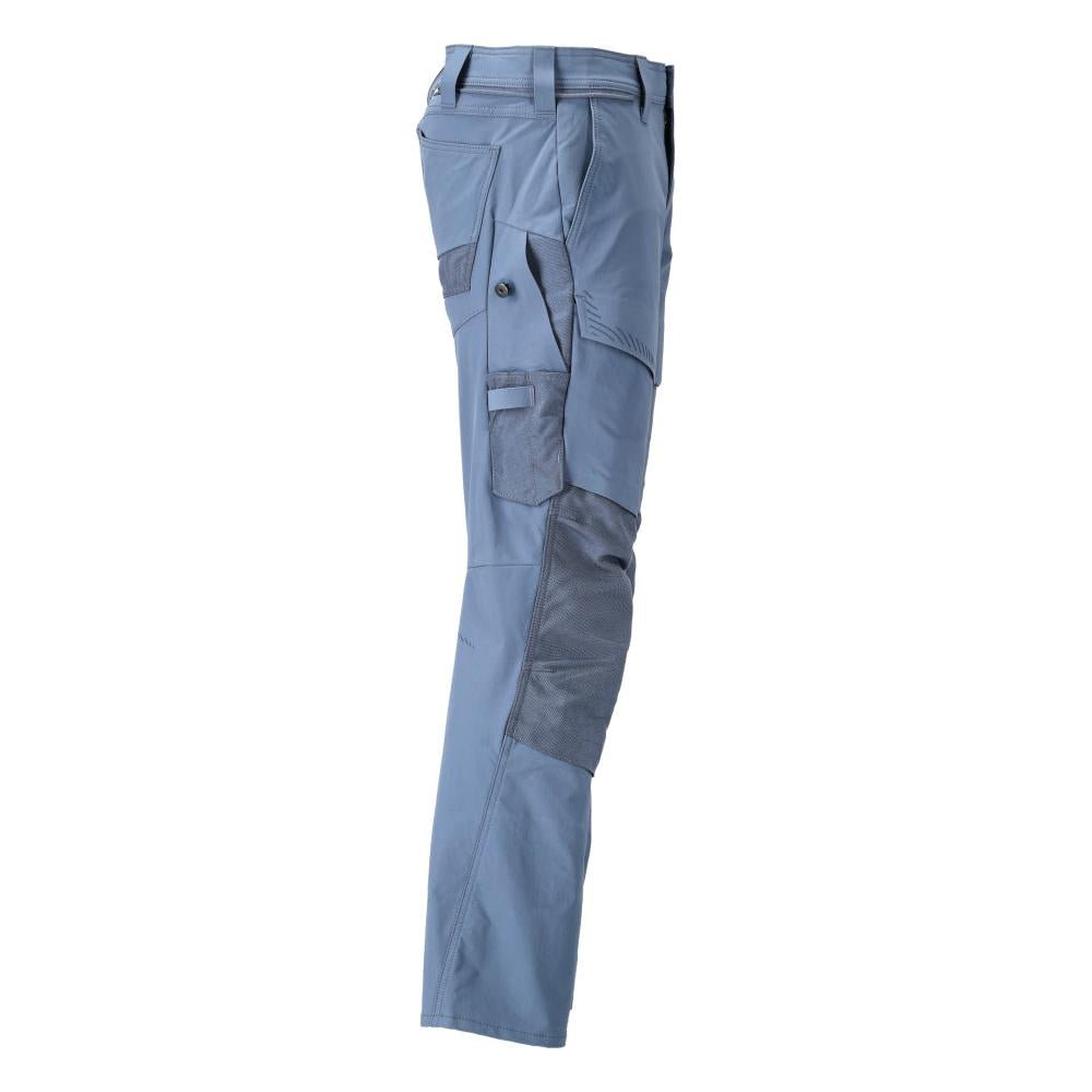 Pantaloni cu buzunare pentru genunchi, pantaloni ULTIMATE STRETCH, albastru piatra
