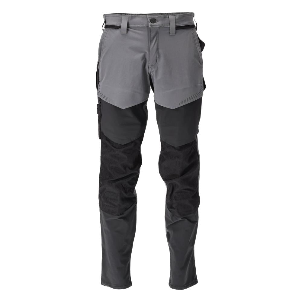 Pantaloni cu buzunare pentru genunchi, pantaloni ULTIMATE STRETCH, gri antracit/negru