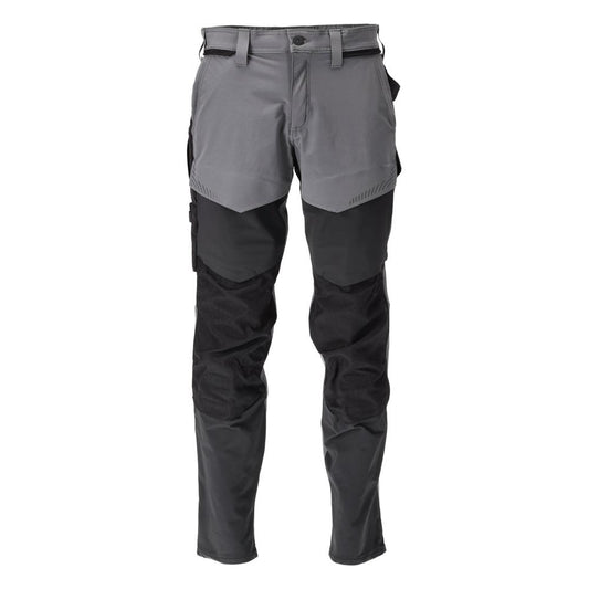 Pantaloni cu buzunare pentru genunchi, pantaloni ULTIMATE STRETCH, gri antracit/negru