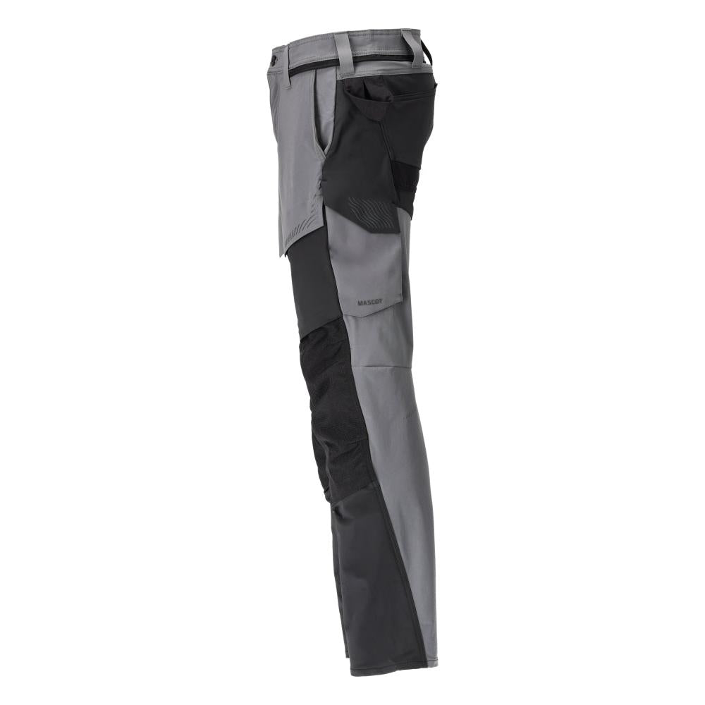 Pantaloni cu buzunare pentru genunchi, pantaloni ULTIMATE STRETCH, gri antracit/negru