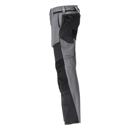 Pantaloni cu buzunare pentru genunchi, pantaloni ULTIMATE STRETCH, gri antracit/negru