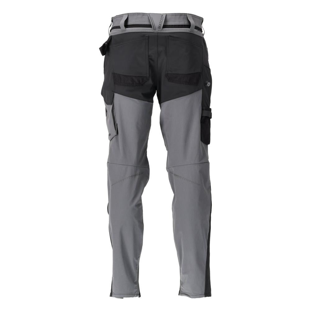 Pantaloni cu buzunare pentru genunchi, pantaloni ULTIMATE STRETCH, gri antracit/negru