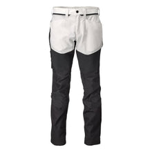 Pantaloni cu buzunare la genunchi, alb/gri antracit