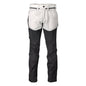Pantaloni cu buzunare la genunchi, alb/gri antracit