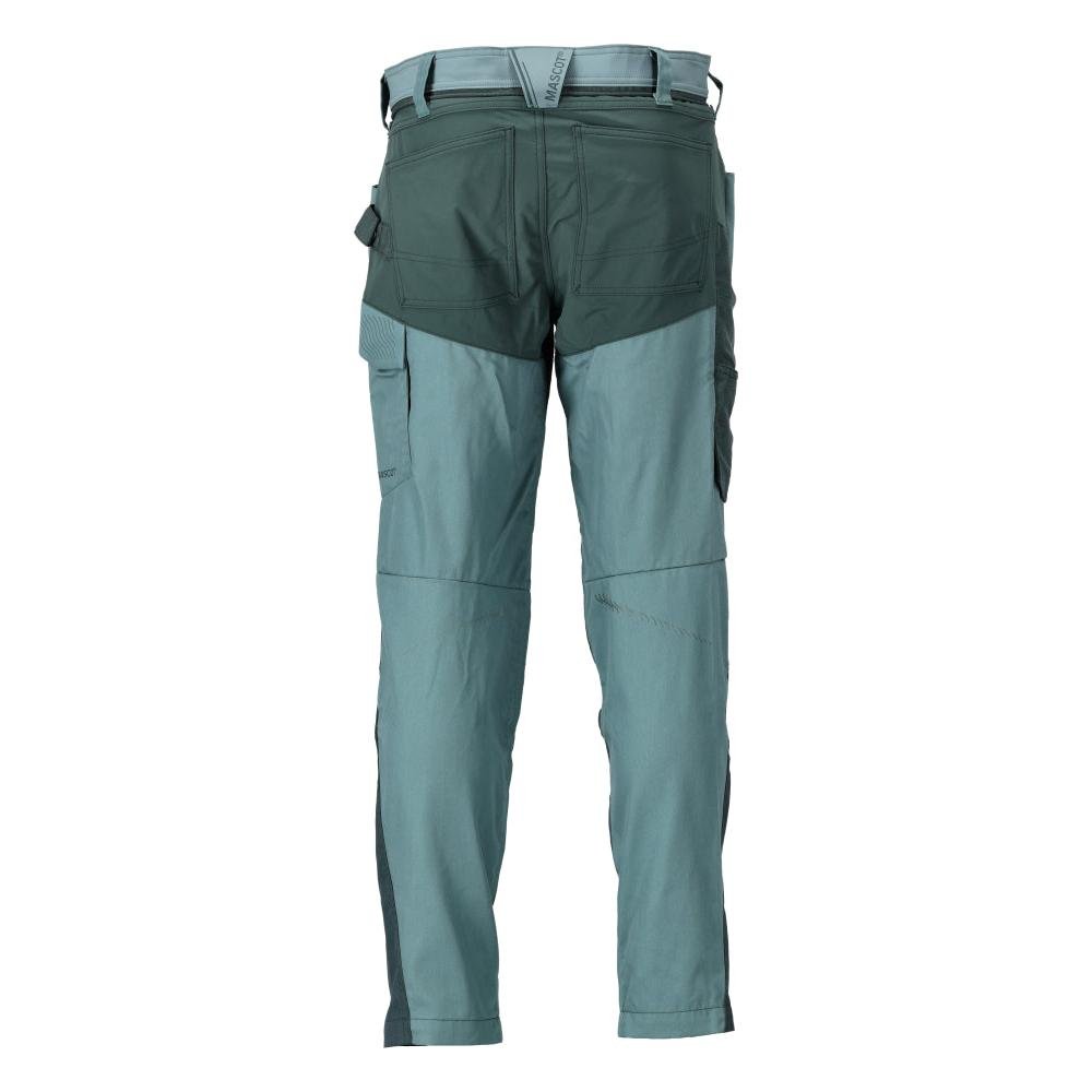 Pantaloni cu buzunare la genunchi, verde pădure deschis/verde pădure