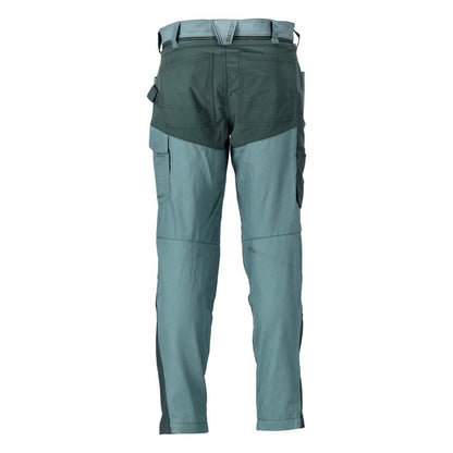 Pantaloni cu buzunare la genunchi, verde pădure deschis/verde pădure