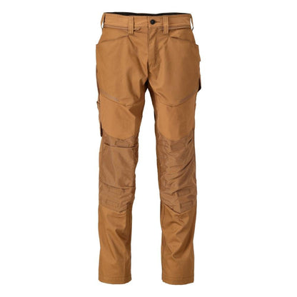Pantaloni cu buzunare la genunchi, maro nuci