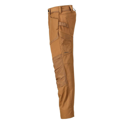 Pantaloni cu buzunare la genunchi, maro nuci