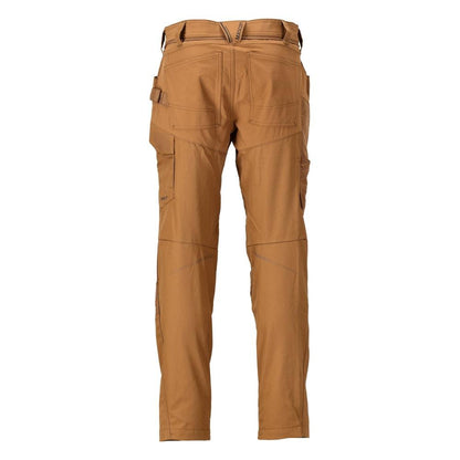 Pantaloni cu buzunare la genunchi, maro nuci