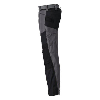 Pantaloni cu buzunare la genunchi, gri antracit/negru