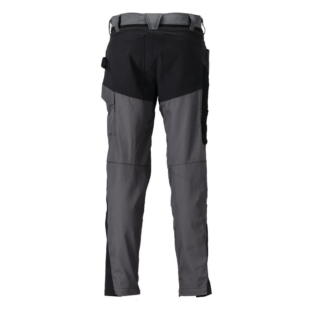 Pantaloni cu buzunare la genunchi, gri antracit/negru