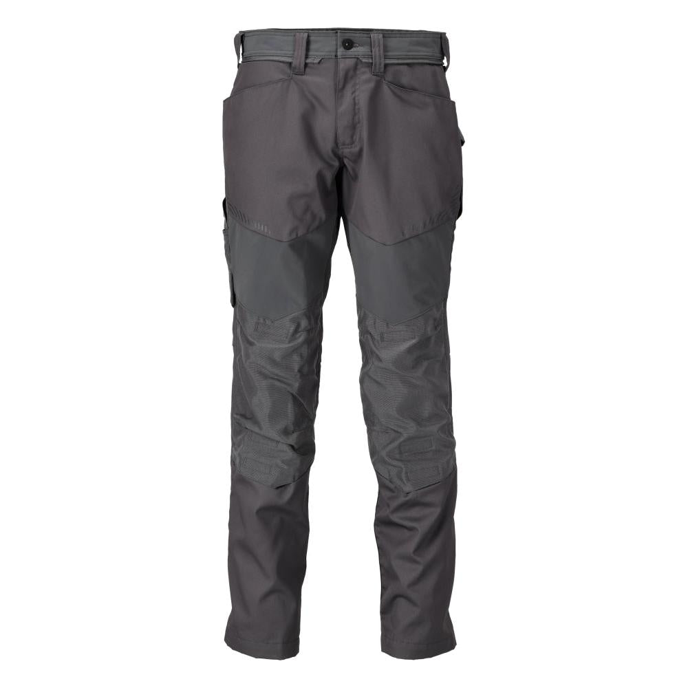 Pantaloni cu buzunare la genunchi, gri antracit