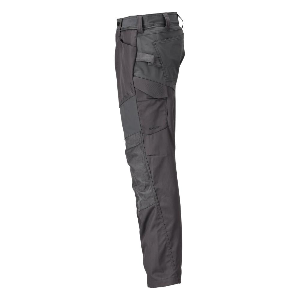 Pantaloni cu buzunare la genunchi, gri antracit