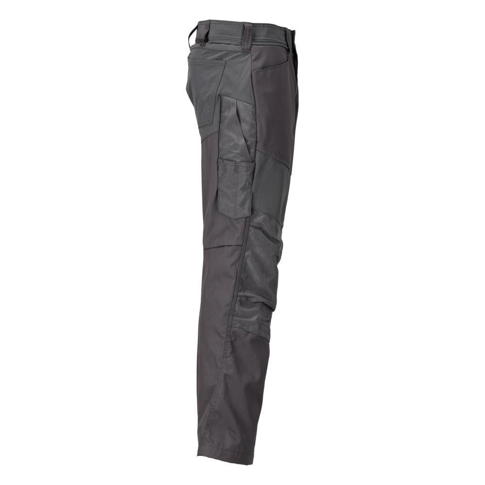 Pantaloni cu buzunare la genunchi, gri antracit