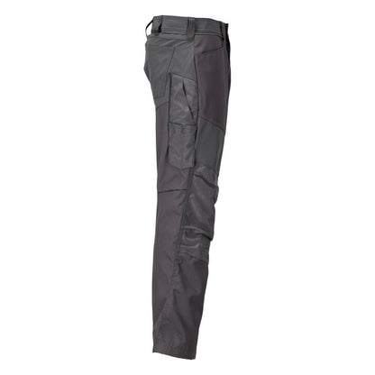 Pantaloni cu buzunare la genunchi, gri antracit