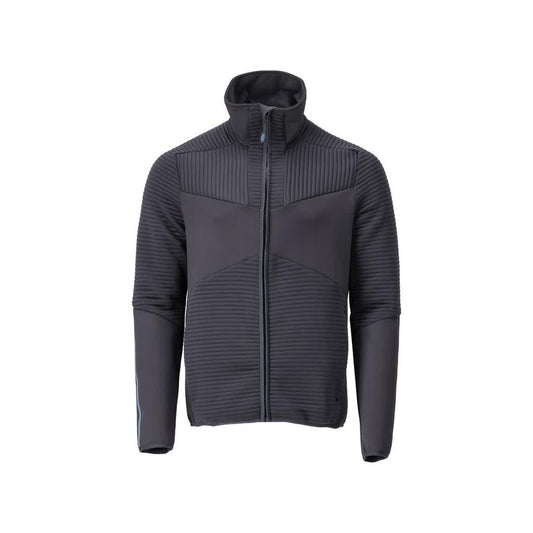 Pulover din lână cu jachetă din microfleece cu fermoar