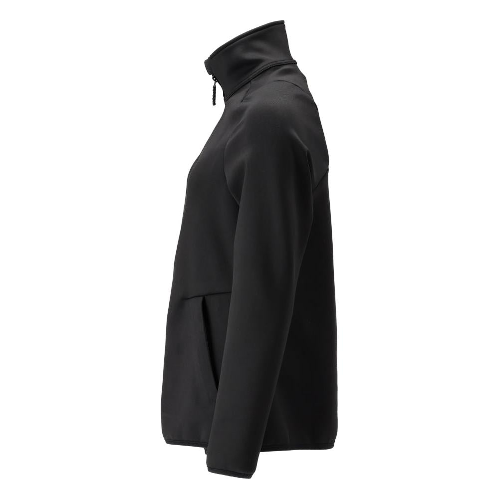 Pulover din lână cu fermoar, jachetă de damă din microfleece