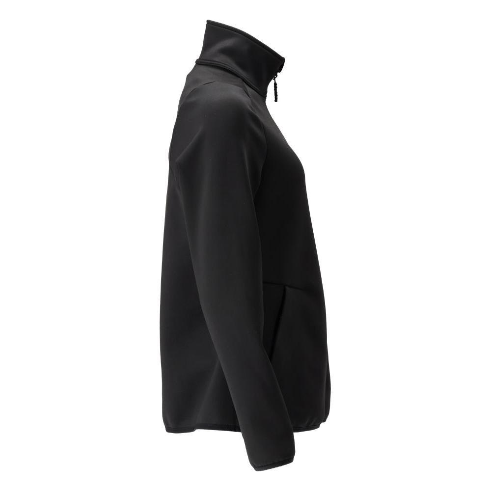 Pulover din lână cu fermoar, jachetă de damă din microfleece